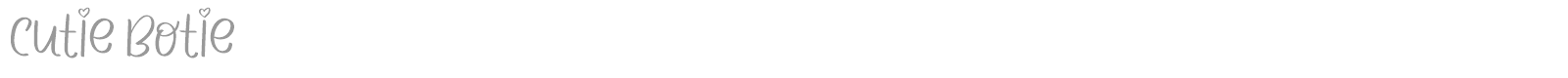 Cutie Botie font preview